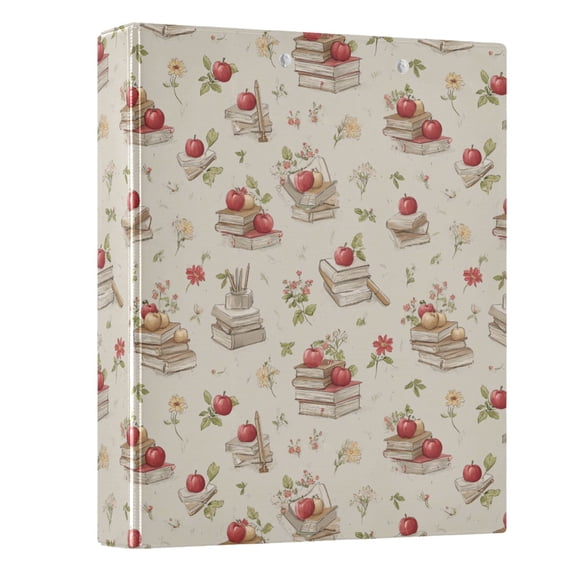 Three Ring Binder Books and Fruit 1.5 Inch Round Binder D-Rings for Office Supplies and More