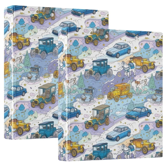 Three Ring Binder Carriages and Painting Styles 1.5 Inch Round Binder D-Rings for Office Supplies and More