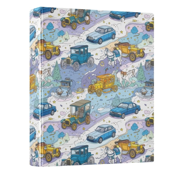 Three Ring Binder Carriages and Painting Styles 1.5 Inch Round Binder D-Rings for Office Supplies and More