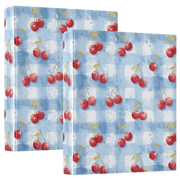 Three Ring Binder Cherry 1.5 Inch Round Binder D-Rings for Office Supplies and More