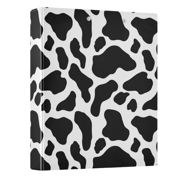 Three Ring Binder Cow Stripes 1.5 Inch Round Binder D-Rings for Office Supplies and More