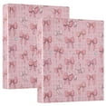 thumbnail image 1 of Three Ring Binder Cute Pink Bow 1.5 Inch Round Binder D-Rings for Office Supplies and More, 1 of 10