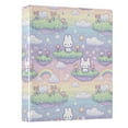 thumbnail image 1 of Three Ring Binder Cute Rabbit 1.5 Inch Round Binder D-Rings for Office Supplies and More, 1 of 10