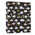 thumbnail image 1 of Three Ring Binder Cute Rain 1.5 Inch Round Binder D-Rings for Office Supplies and More, 1 of 10