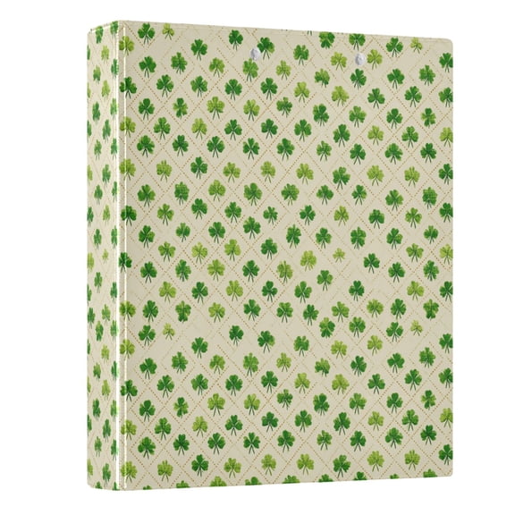 Three Ring Binder Diamond-shaaped Four-leaf Clover 1.5 Inch Round Binder D-Rings for Office Supplies and More
