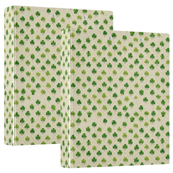 Three Ring Binder Diamond-shaaped Four-leaf Clover 1.5 Inch Round Binder D-Rings for Office Supplies and More
