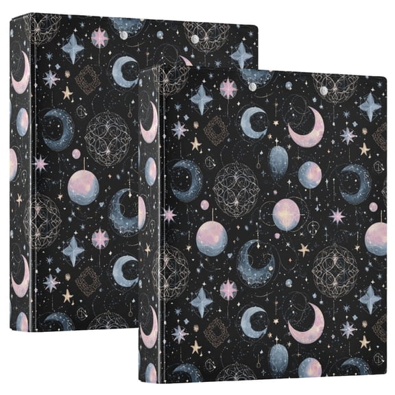 Three Ring Binder Fascinating Universe 1.5 Inch Round Binder D-Rings for Office Supplies and More