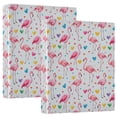 thumbnail image 1 of Three Ring Binder Flamingo Heart 1.5 Inch Round Binder D-Rings for Office Supplies and More, 1 of 10