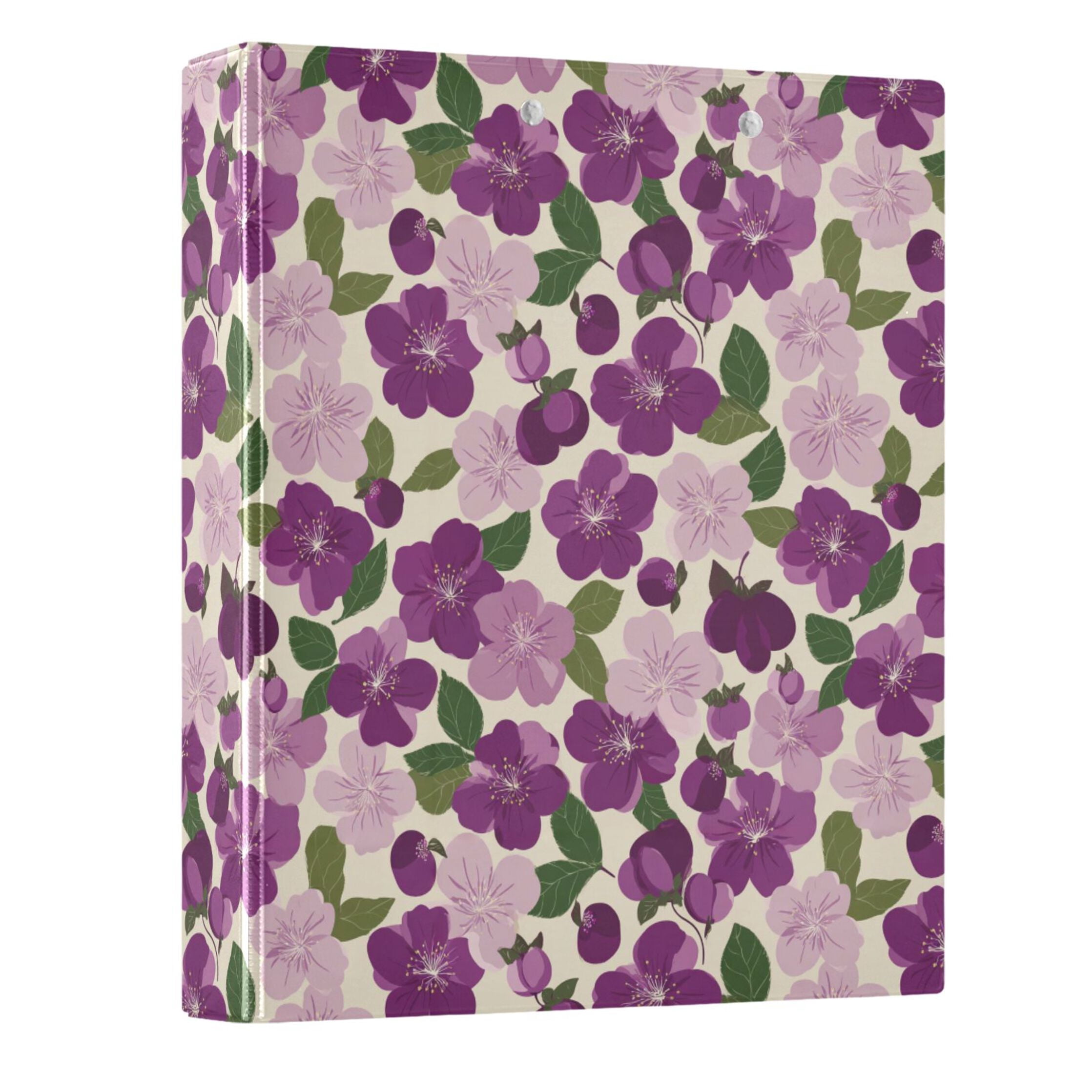 SPRIPORT Halloween Pumpkin Witch 1.5 Inch 3-Ring Binder - Holds 200 Sheets, PVC, Interior Pockets