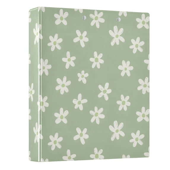 Three Ring Binder Flower 1.5 Inch Round Binder D-Rings for Office Supplies and More