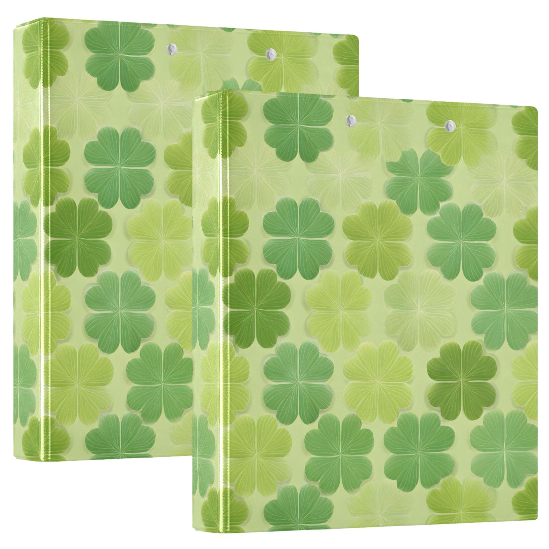 Three Ring Binder Four Leaf Clover 1.5 Inch Round Binder D-Rings for ...