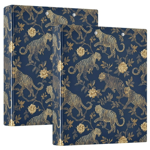 Three Ring Binder Golden Tiger 1.5 Inch Round Binder D-Rings for Office Supplies and More