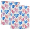 thumbnail image 1 of Three Ring Binder Heart-shaped Blue and Pastel Colors 1.5 Inch Round Binder D-Rings for Office Supplies and More, 1 of 10