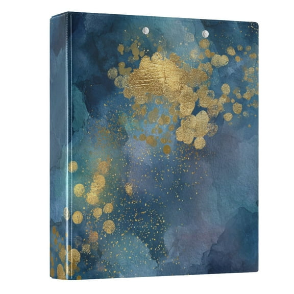 Three Ring Binder Navy Camouflage Blue 1.5 Inch Round Binder D-Rings for Office Supplies and More