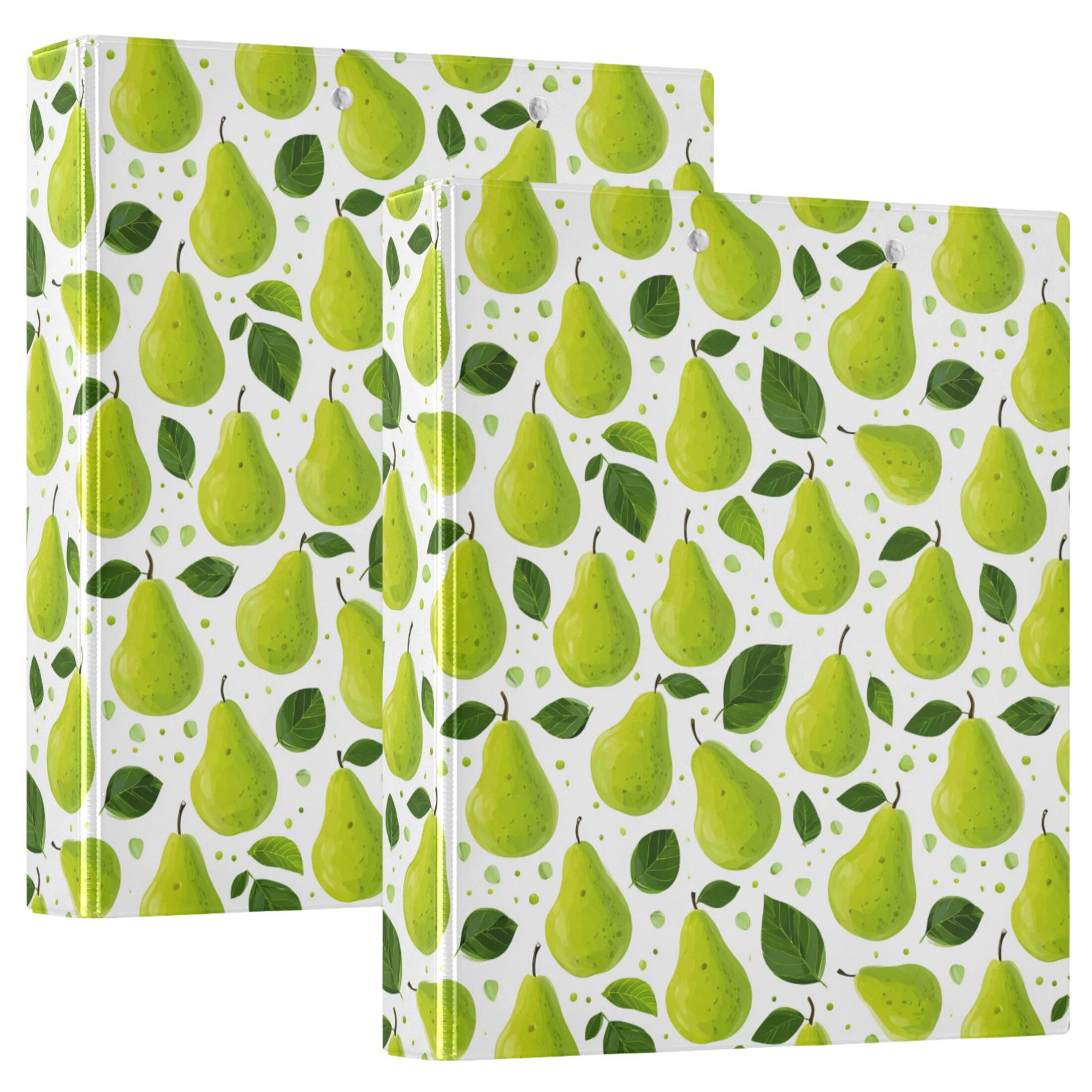 Three Ring Binder Pear 1.5 Inch Round Binder D-Rings for Office Supplies and More