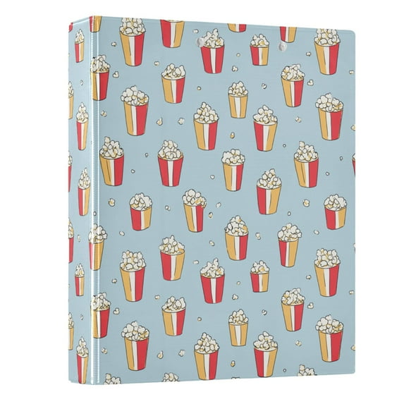 Three Ring Binder Popcorn 1.5 Inch Round Binder D-Rings for Office Supplies and More