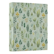 Three Ring Binder Retro Weeds 1.5 Inch Round Binder D-Rings for Office Supplies and More
