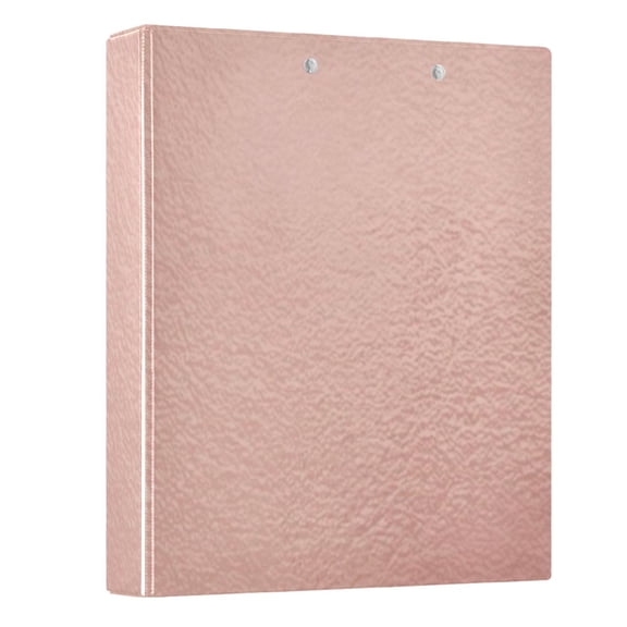 Three Ring Binder Rose Gold Cement Texture 1.5 Inch Round Binder D-Rings for Office Supplies and More