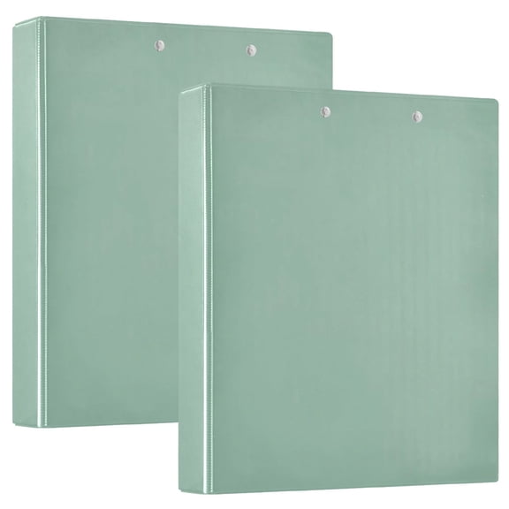 Three Ring Binder Sage Green 1.5 Inch Round Binder D-Rings for Office Supplies and More