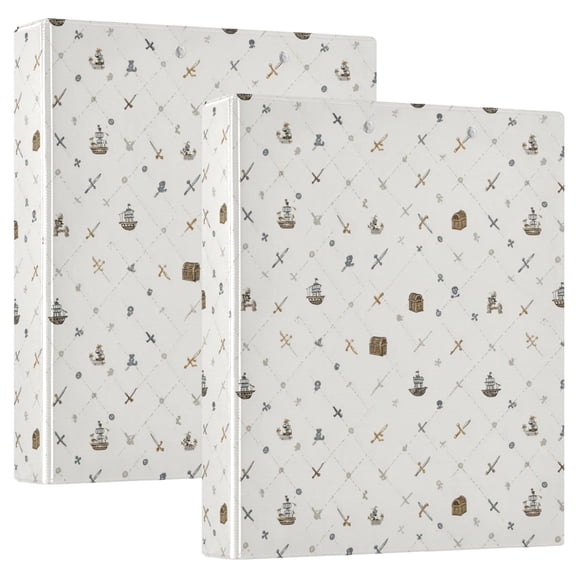 Three Ring Binder Sailboat 1.5 Inch Round Binder D-Rings for Office Supplies and More