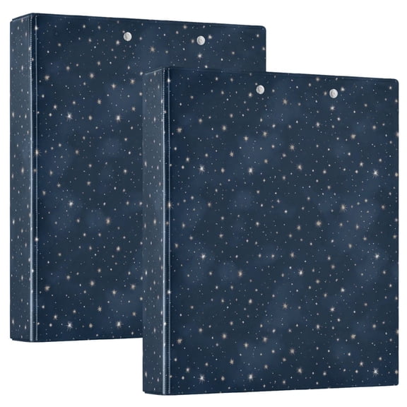 Three Ring Binder Silver Star 1.5 Inch Round Binder D-Rings for Office Supplies and More