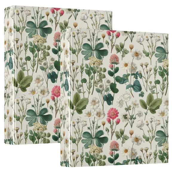 Three Ring Binder Various Plants 1.5 Inch Round Binder D-Rings for Office Supplies and More