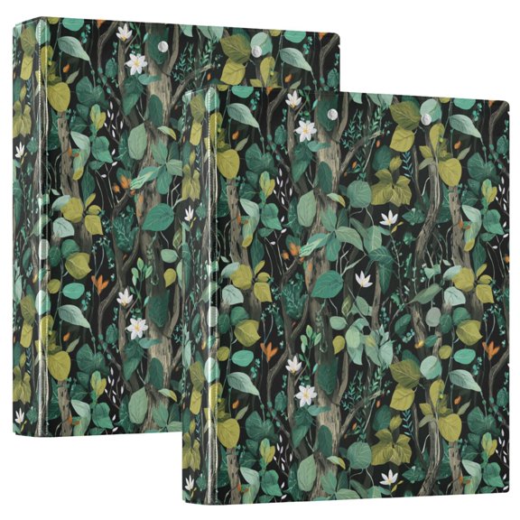 Three Ring Binder Vines and Vegetation 1.5 Inch Round Binder D-Rings for Office Supplies and More