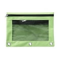 thumbnail image 1 of Three Ring Pencil Pouch (Double Pocket Organizer, Clear Window), 3-Ring Binder Case Integrates With Planners, Pencil Pouch For 3 Ring Pencil Pouch With Zipper Double Pocket Pencil(#B), By Meiiso, 1 of 9