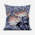 thumbnail image 1 of Three Roses with Butterfly Indoor/Outdoor Fabric Pillow Zipped -Peach Blue 20", 1 of 5