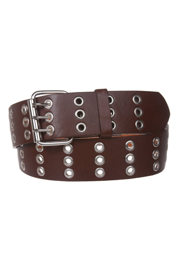 Three Row Grommets Fashion Jean Belt