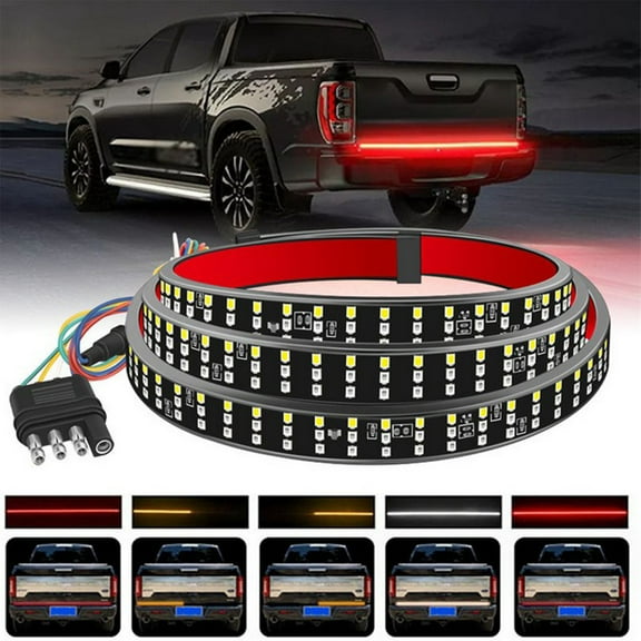 Three Row LED Tail Light Strip with Integrated Turn Signals for Pickup Trucks, Waterproof and Easy to Install