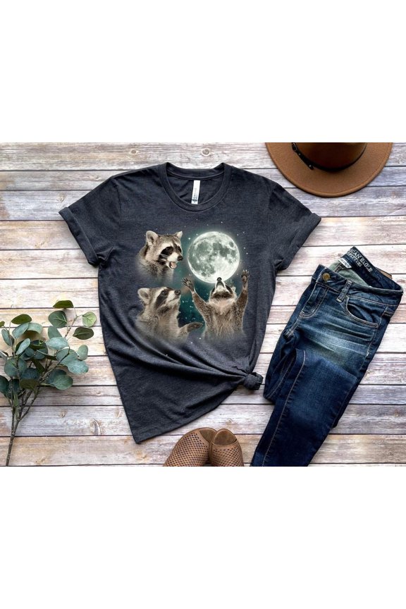Three S Vintage Shirt, Retro Moon T-Shirt, , Lovers,