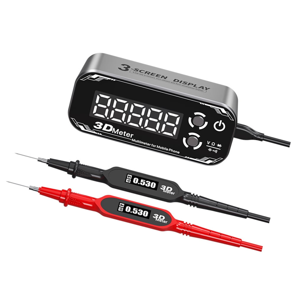 Three Screen Digital Multimeter Voltage Capacitance Resistance Tester Measure