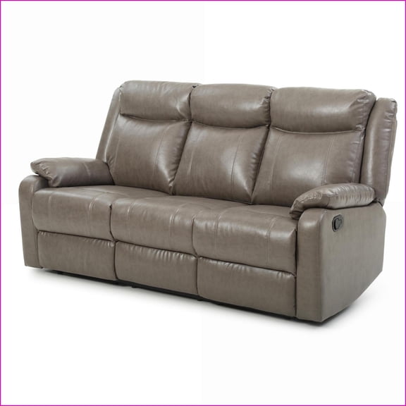 Three-Seater Sofa, Contemporary Slate Gray with Padded Arms | Easy Assembly | Versatile Style