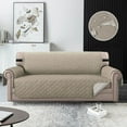 thumbnail image 1 of Three Seater Sofa Covers Couch Slipcovers Reversible Quilted Furniture Protector, Improved Couch Shield , Micro Fabric Pet Cover Sofa, Seat Width Up to 70", 1 of 6