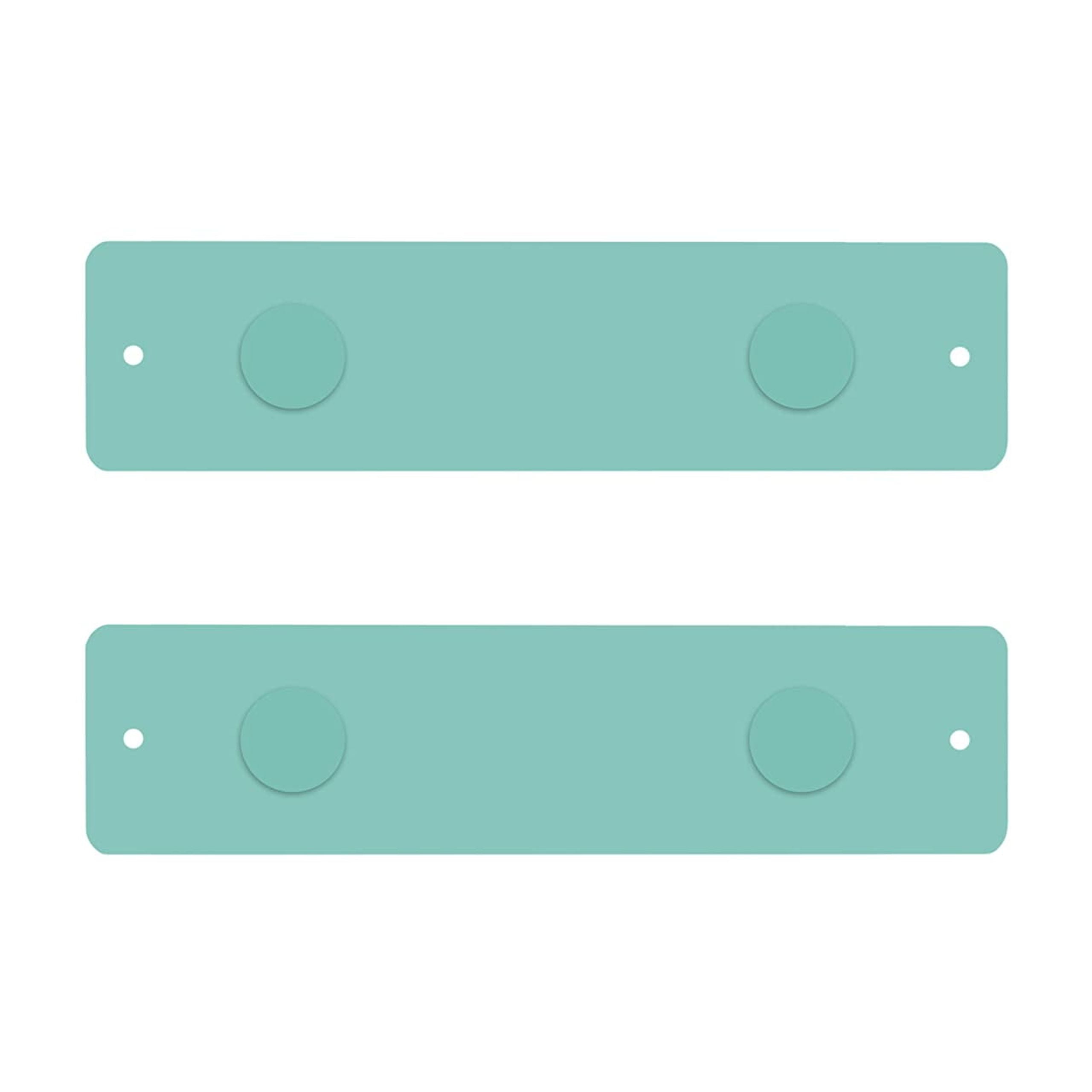 Aquamarine Metal Strip Frameless Magnetic Bulletin Board