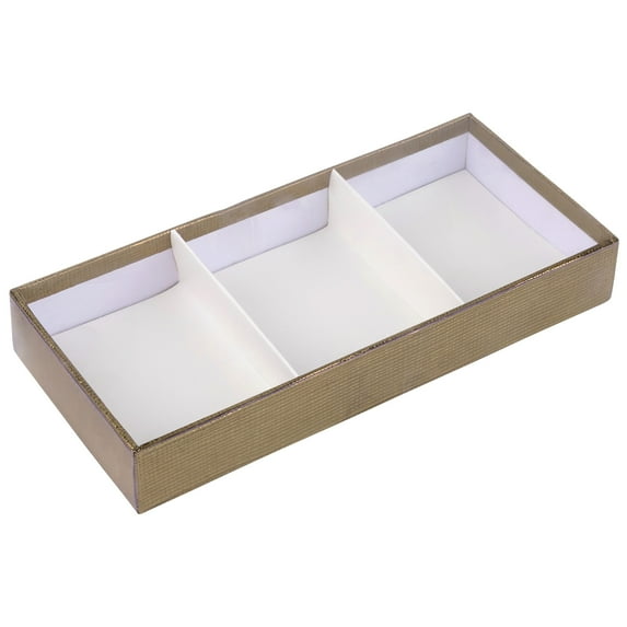 Three Section Maroon Tray 8 Packs Gift Box With Clear Cover 8.5"X3.75"X1.25"
