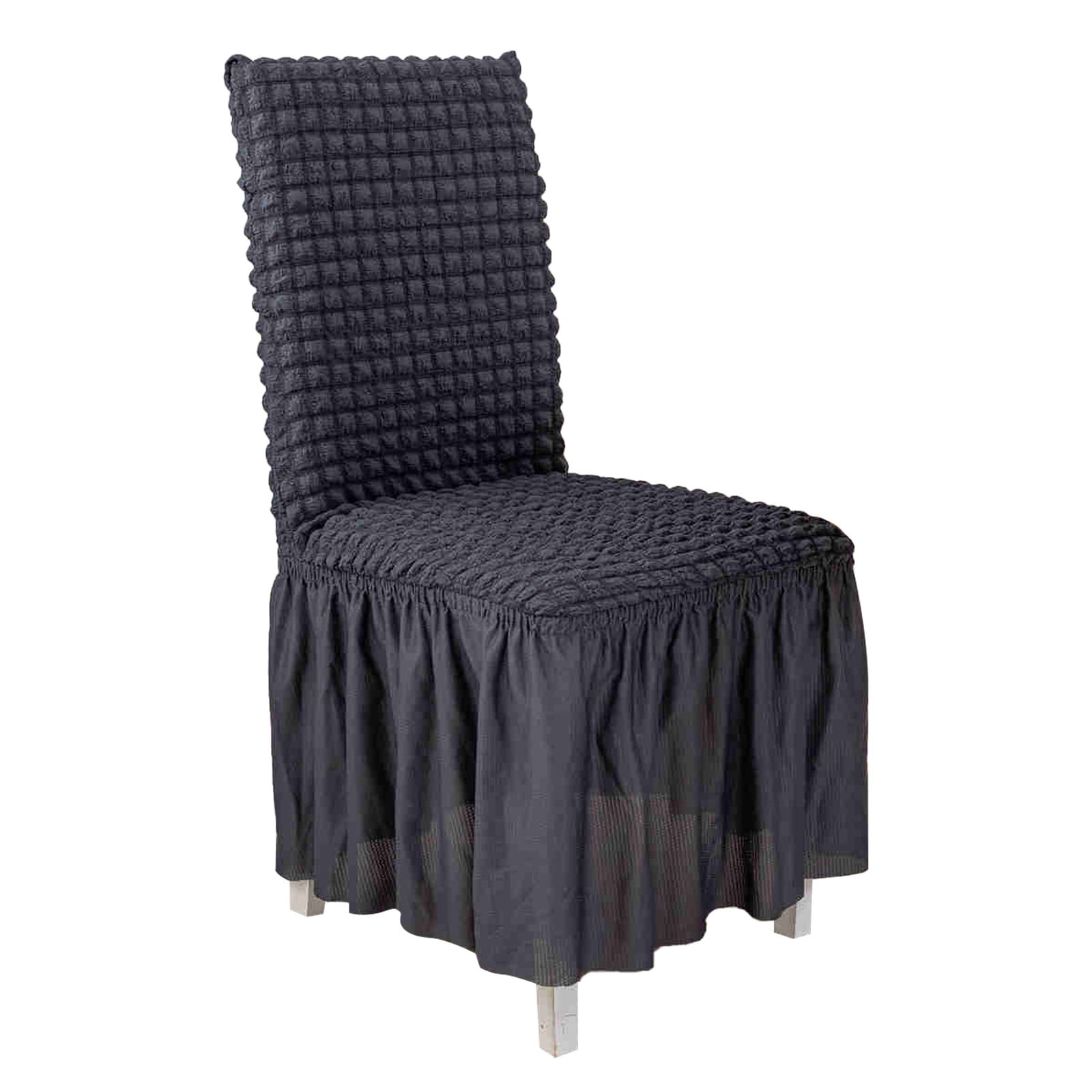 Three Seersucker Chair Cover Lace Skirt Home Universal Full Elastic