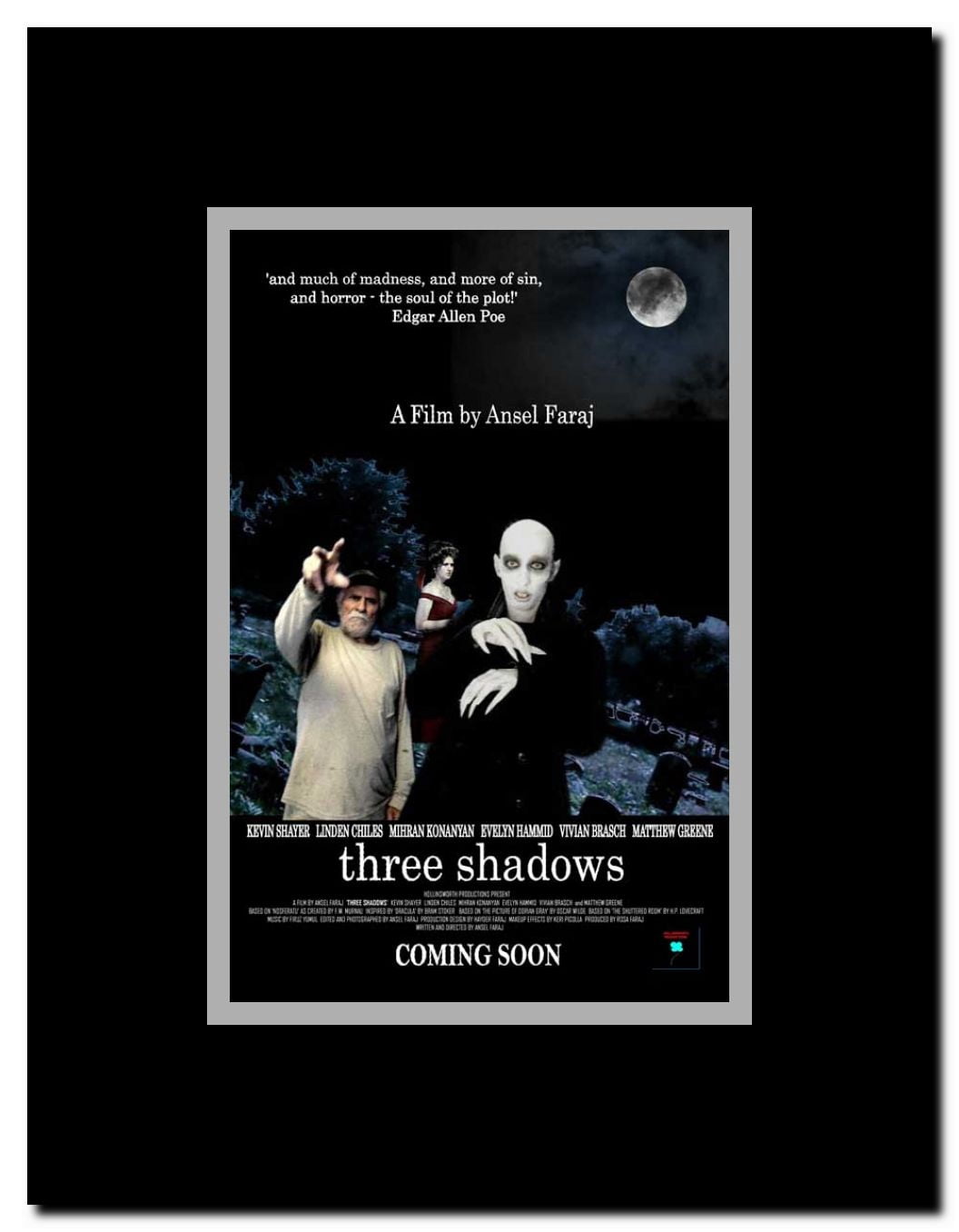 Three Shadows Framed Movie Poster