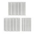 Three-Shape Resins Bookmarks Molds Set with 15 Total Cavities and ...