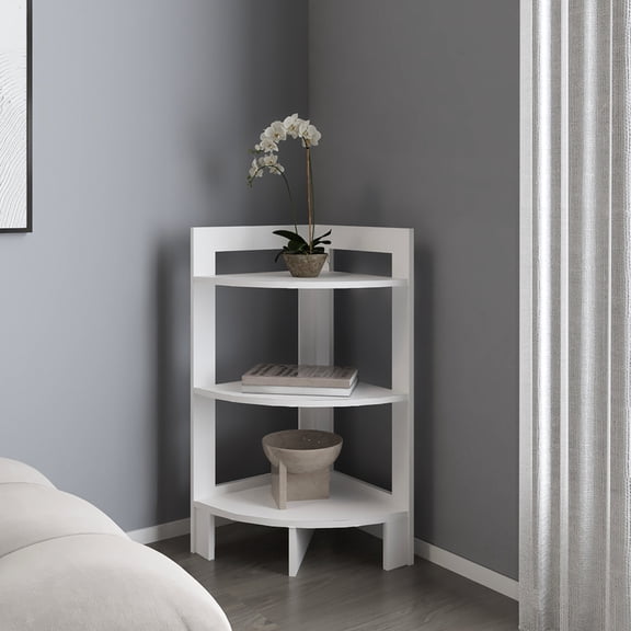 Three - Shelf Corner Unit / Organize Bedroom Items
