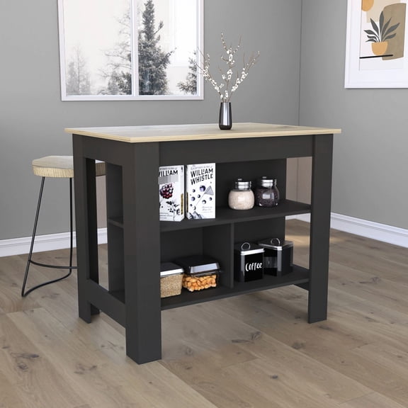 Three - Shelf Kitchen Table | Perfect for Spice and Pan Storage | Particle Board Build | Easy Installation
