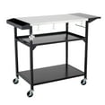 thumbnail image 1 of Three-Shelf Movable Outdoor Dining Cart Table,Outdoor Grill Table Cart with 4 Wheels,Stainless Steel Pizza Oven Tables for Outside,Movable Prep Table Cooking Station,Multifunctional Grill Cart, 1 of 7