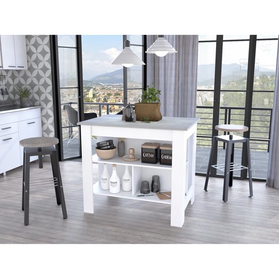 Three Shelves & Modern Appearance - Add Charm to Your Kitchen