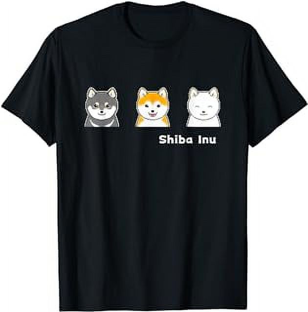 Three Shiba Inus With Different Coat Colors T-Shirt - Walmart.com