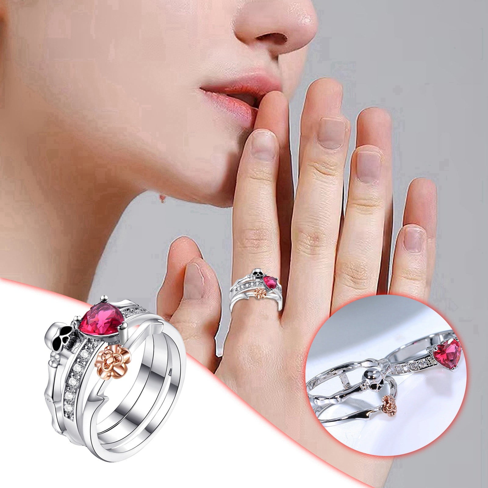 Three Sibling Rings Stacked Rings for Women Teen Rings for Girls Rings ...