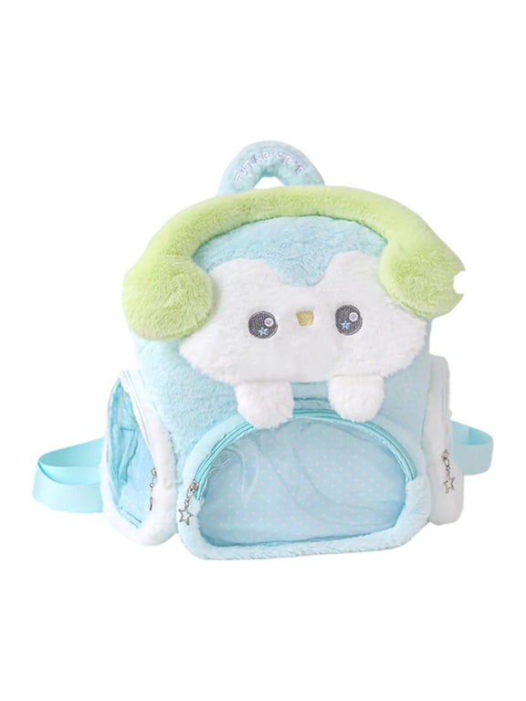 Three Sided Itabag Style Plush PVC Backpack for Anime Fan Students