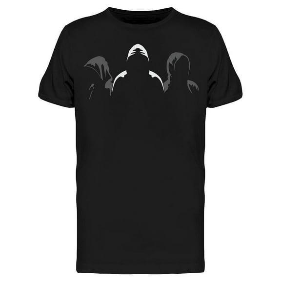 Three Silhouettes Of Anonymous T-Shirt Men -Image by Shutterstock, Male XX-Large