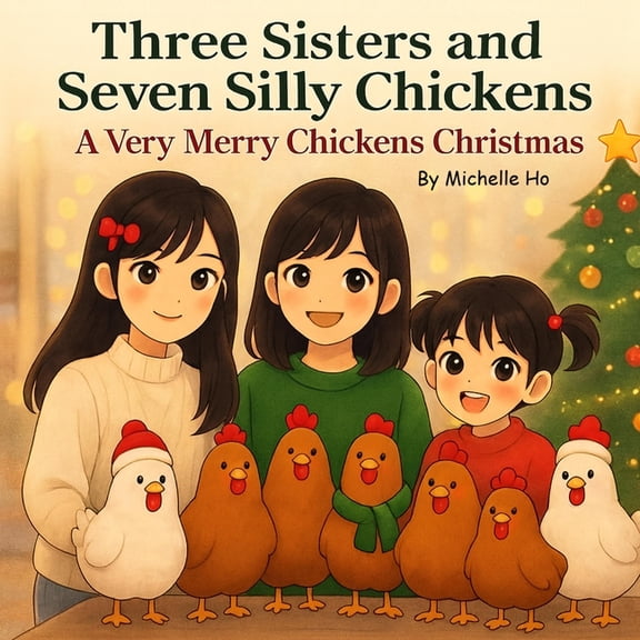 Three Sisters and Seven Silly Chickens A Very Merry Chicken Christmas, (Paperback)