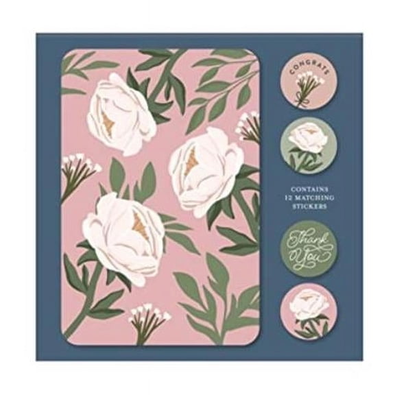 Three Sixteen Publishing 331875 Botanical Blessings Note Card Set, Assorted Color - 12 Piece